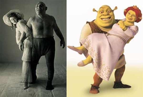 Maurice Tillet Became a Model for Shrek Character (14 pics)