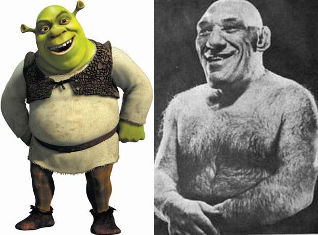 Maurice Tillet Became a Model for Shrek Character (14 pics)