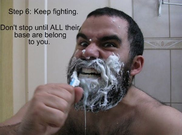 How to Brush Your Teeth Like a Spartan (7 pics)