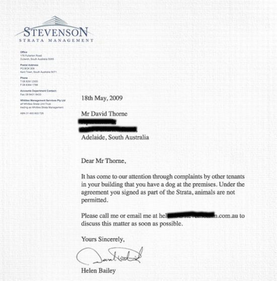 Funny Emails about ‘Pets in the building’ (6 pics)