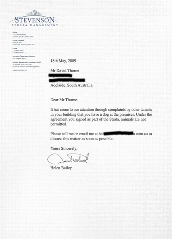 Funny Emails about ‘Pets in the building’ (6 pics)