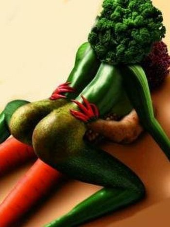Fun with Fruits, Vegetables, Eggs and Other... (138 pics)