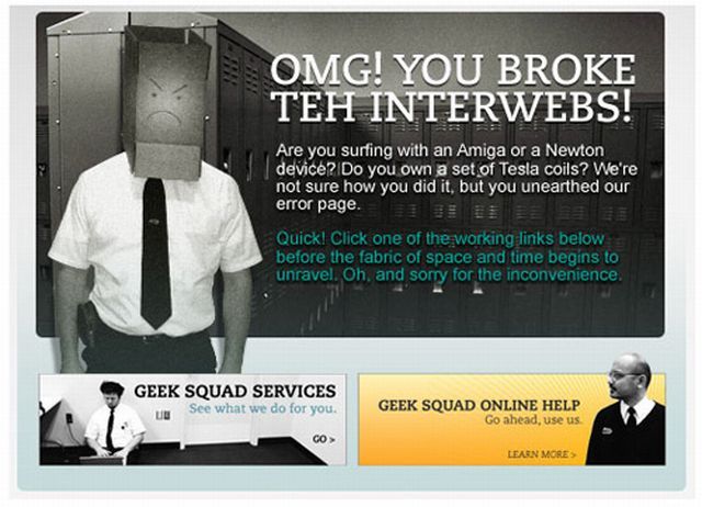 The Best of the Worst 404 Errors (109 pics)