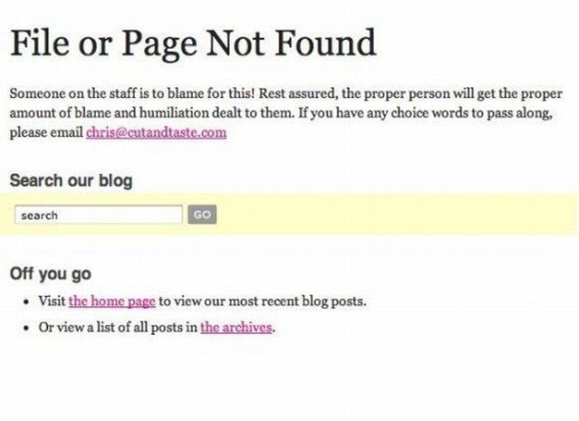 The Best of the Worst 404 Errors (109 pics)