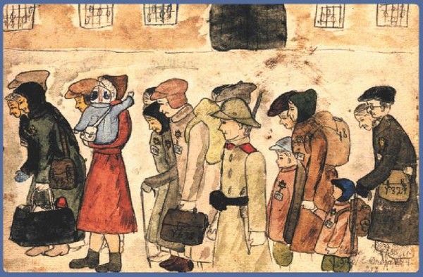 Drawing of People Who Spent Their Childhood in Nazi Concentration Camps (10 pics)