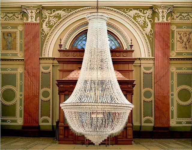 Chandelier from Tampons (7 pics)