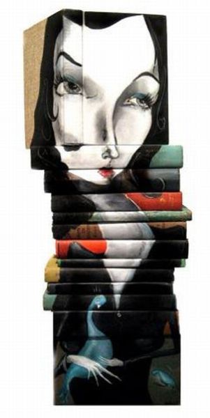 Art with Stacked Books (23 pics)