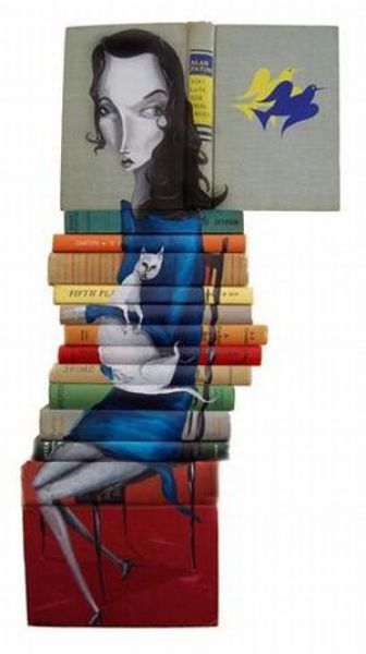 Art with Stacked Books (23 pics)