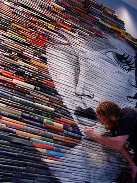 Art with Stacked Books (23 pics)