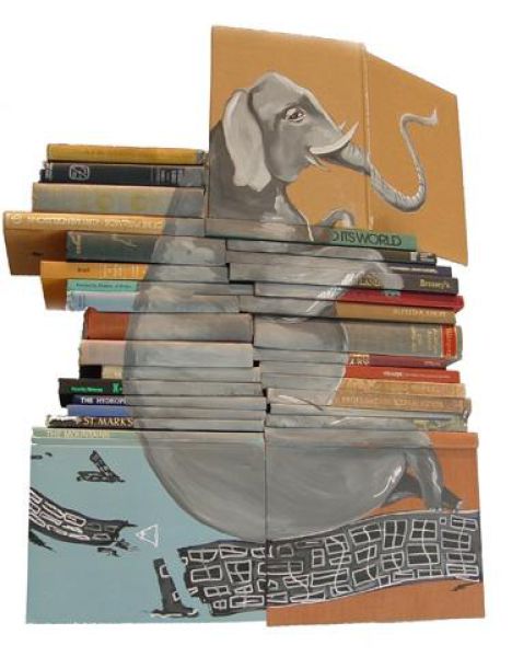 Art with Stacked Books (23 pics)