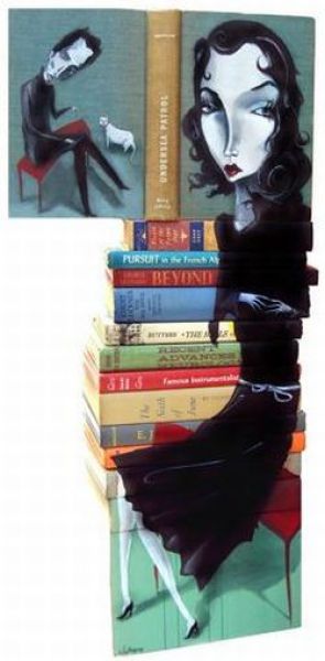 Art with Stacked Books (23 pics)