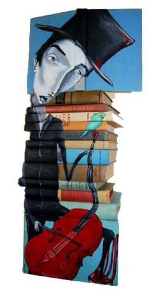 Art with Stacked Books (23 pics)