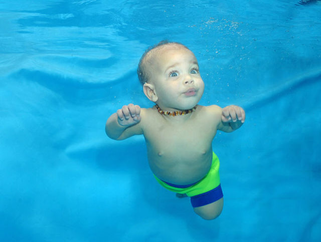 Six Week old Cute Babies Swimming | Simply get it