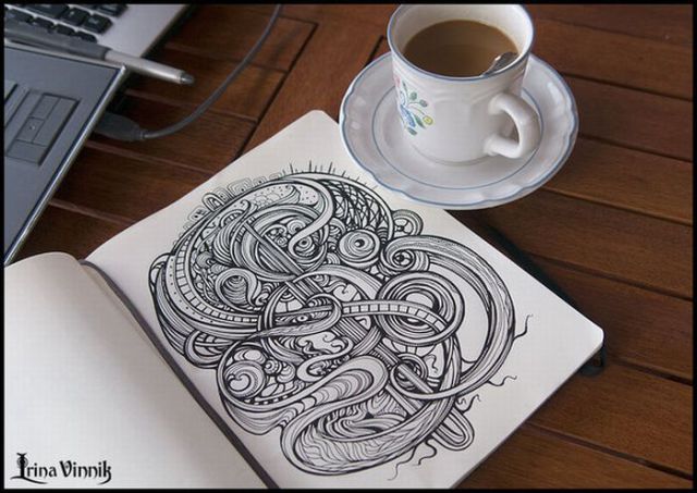 Beautiful Sketchbook Drawings (21 pics)