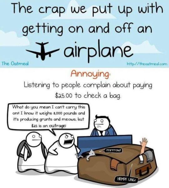 The Crap We Put Up with Getting On an Off an Airplane (1 pic)