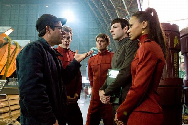 Between Takes on the Set of Star Trek