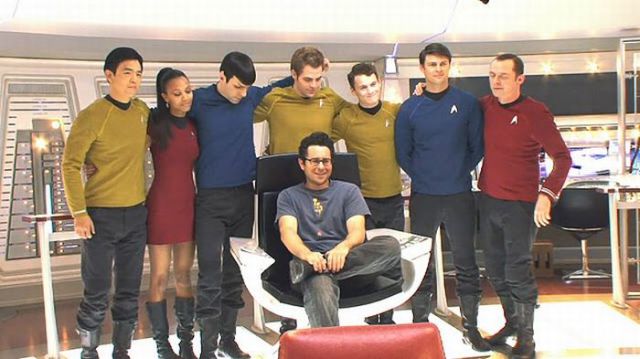 Between Takes on the Set of Star Trek