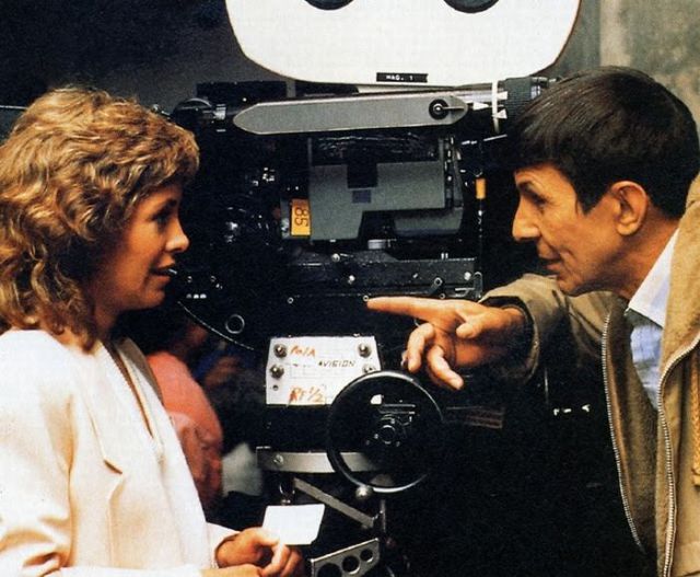 Between Takes on the Set of Star Trek