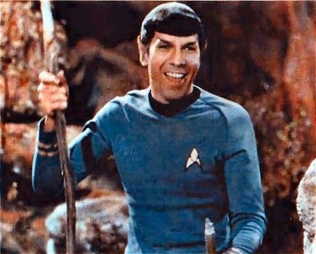Between Takes on the Set of Star Trek