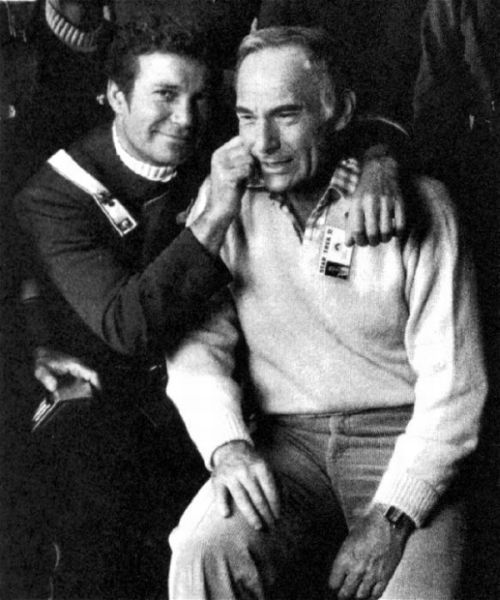Between Takes on the Set of Star Trek