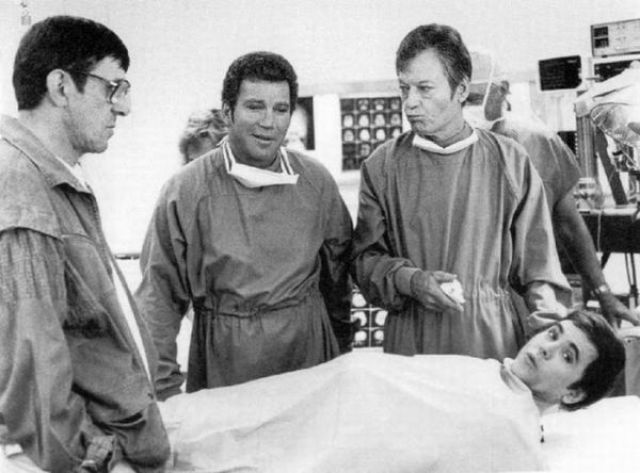 Between Takes on the Set of Star Trek