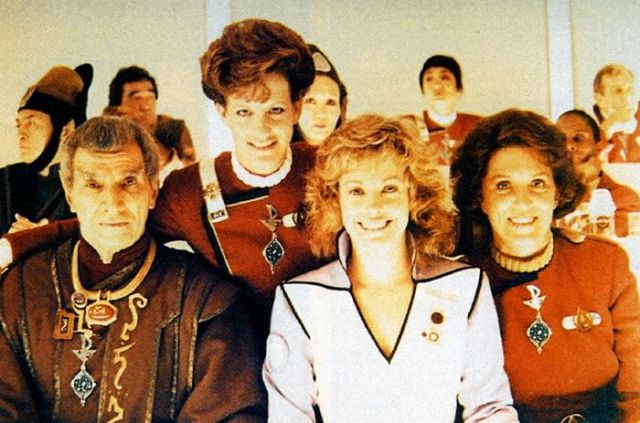 Between Takes on the Set of Star Trek