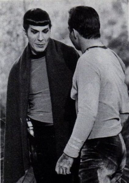 Between Takes on the Set of Star Trek