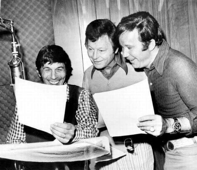 Between Takes on the Set of Star Trek