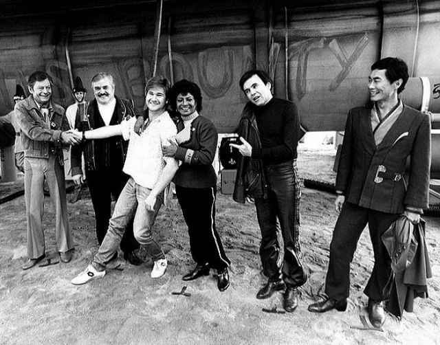 Between Takes on the Set of Star Trek