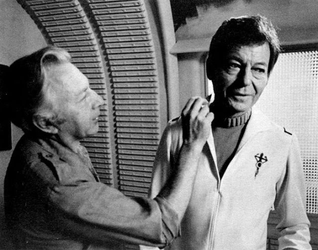 Between Takes on the Set of Star Trek