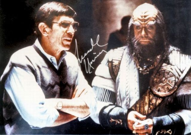 Between Takes on the Set of Star Trek