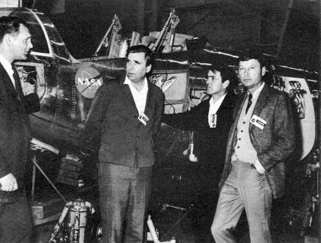 Between Takes on the Set of Star Trek