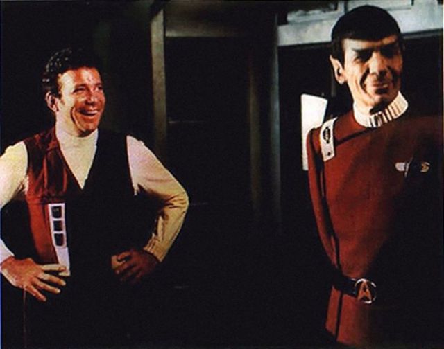 Between Takes on the Set of Star Trek