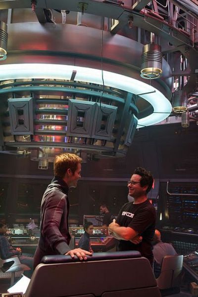 Between Takes on the Set of Star Trek