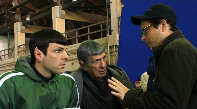 Between Takes on the Set of Star Trek