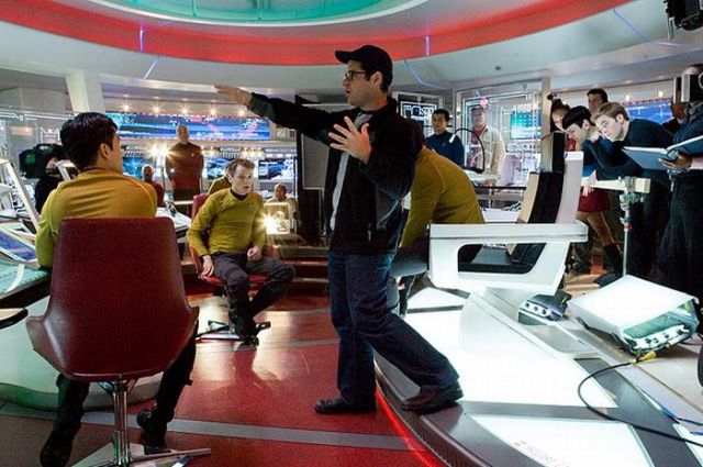 Between Takes on the Set of Star Trek