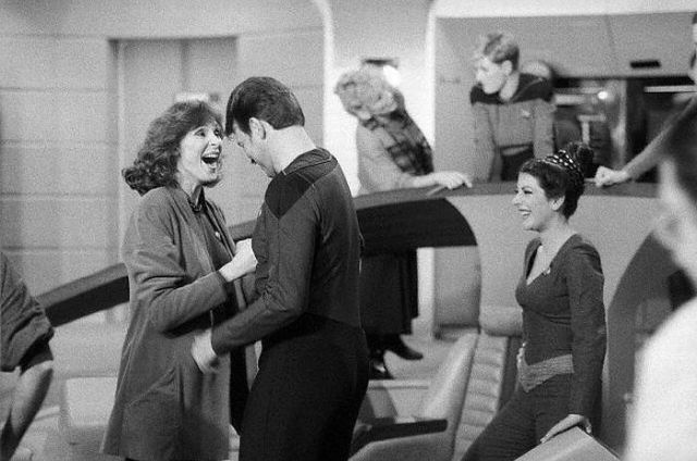 Between Takes on the Set of Star Trek