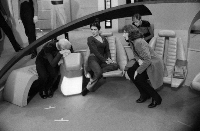Between Takes on the Set of Star Trek