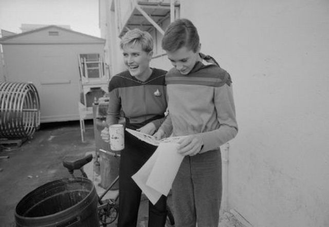 Between Takes on the Set of Star Trek