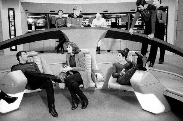 Between Takes on the Set of Star Trek