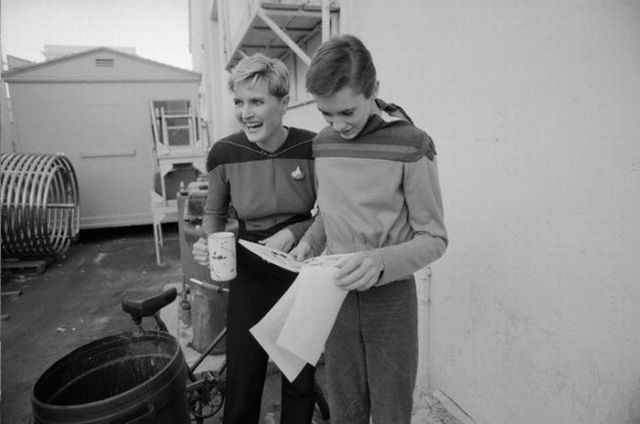 Between Takes on the Set of Star Trek