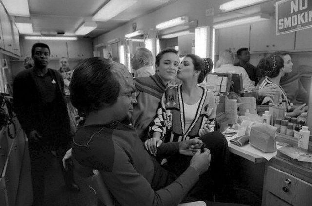 Between Takes on the Set of Star Trek