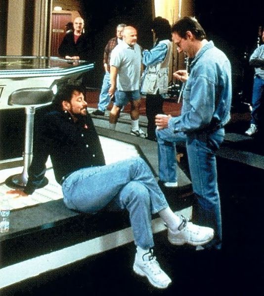 Between Takes on the Set of Star Trek