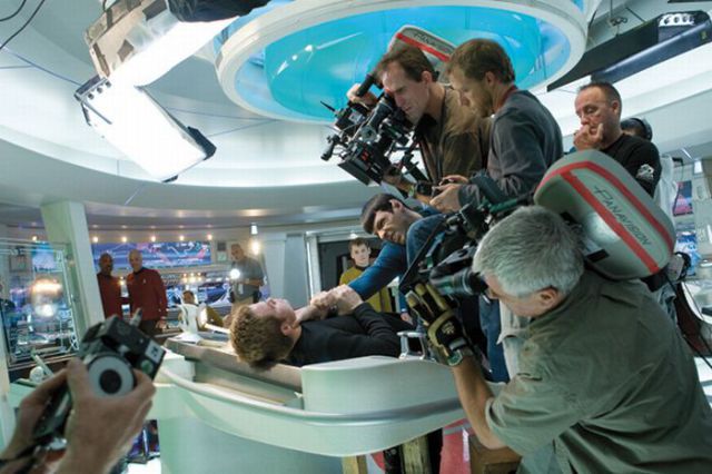 Between Takes on the Set of Star Trek