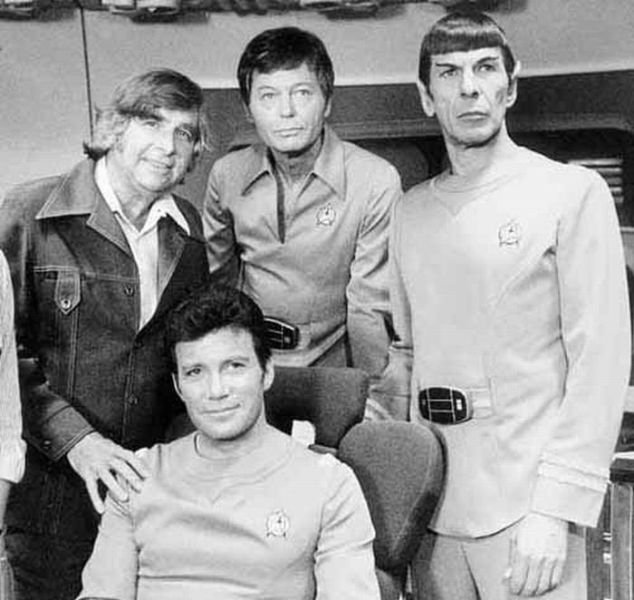 Between Takes on the Set of Star Trek