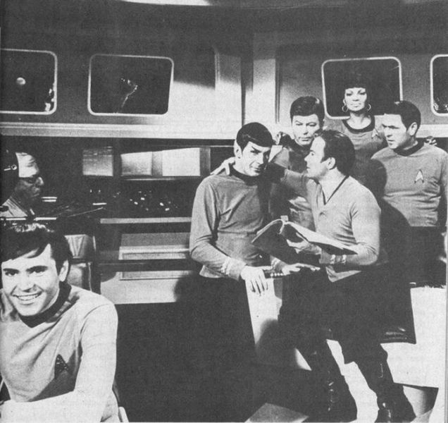 Between Takes on the Set of Star Trek