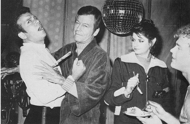 Between Takes on the Set of Star Trek