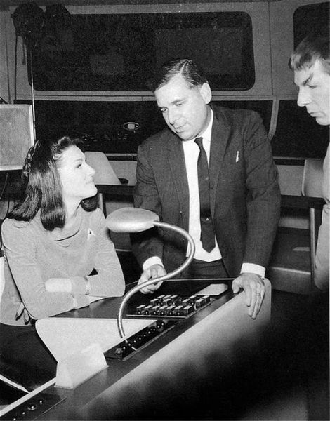 Between Takes on the Set of Star Trek