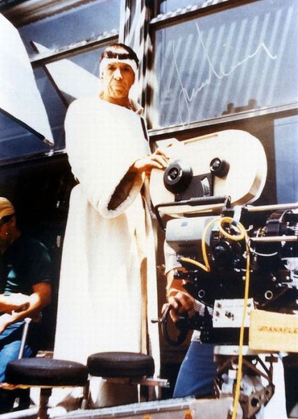 Between Takes on the Set of Star Trek