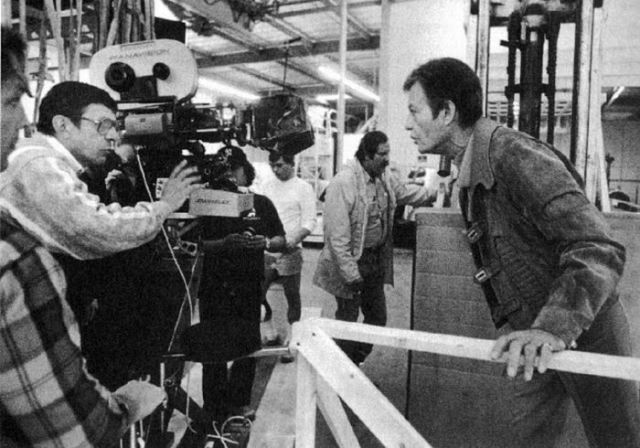 Between Takes on the Set of Star Trek